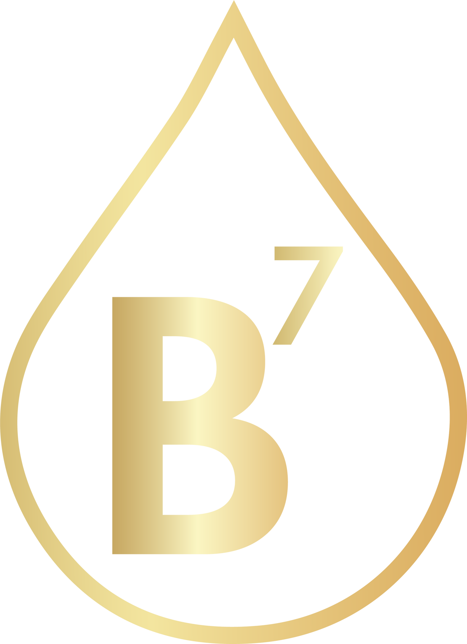 Golden icon representing Biotin (Vitamin B7), essential for hair growth, skin health, and nail strength in DermTech products.